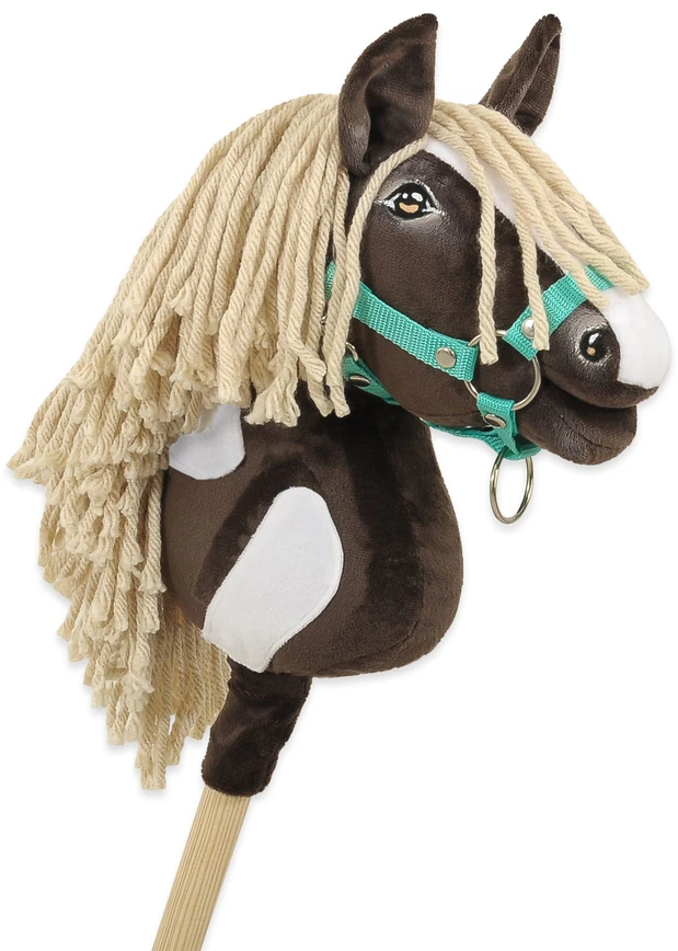 Super Hobby Horse Hobby Horse lazdelinis arkliukas Super Premium western IV tamsiai rudas A4