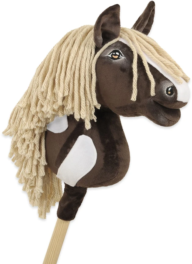 Super Hobby Horse Hobby Horse lazdelinis arkliukas Super Premium western IV tamsiai rudas A4