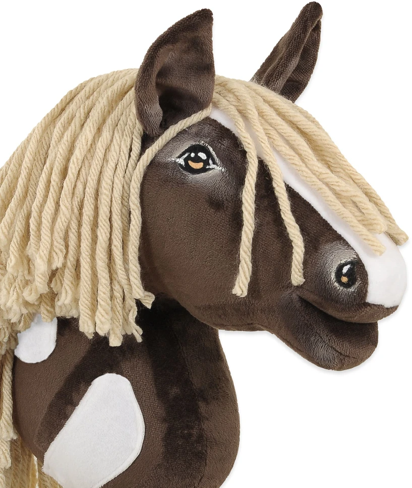 Super Hobby Horse Hobby Horse lazdelinis arkliukas Super Premium western IV tamsiai rudas A4