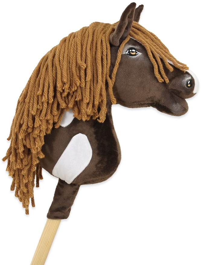 Super Hobby Horse Hobby Horse lazdelinis arkliukas Super Premium western tamsaus bėro atspalvio A4
