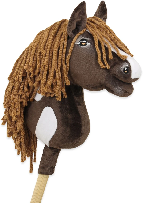 Super Hobby Horse Hobby Horse lazdelinis arkliukas Super Premium western tamsaus bėro atspalvio A4