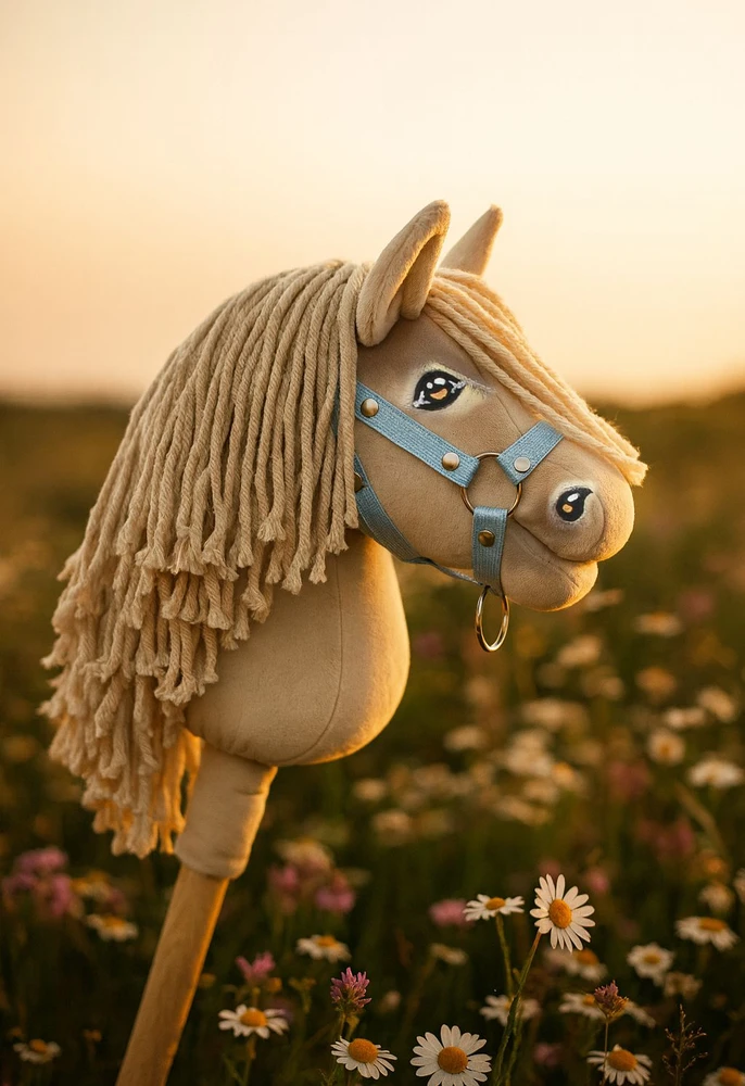 Hobby Horse lazdelinis arkliukas cremello spalvos Premium A5