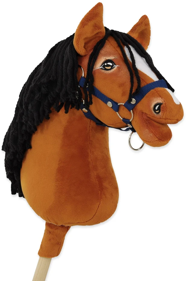 Super Hobby Horse Medinis žaislinis arkliukas šviesiai rudas Premium
