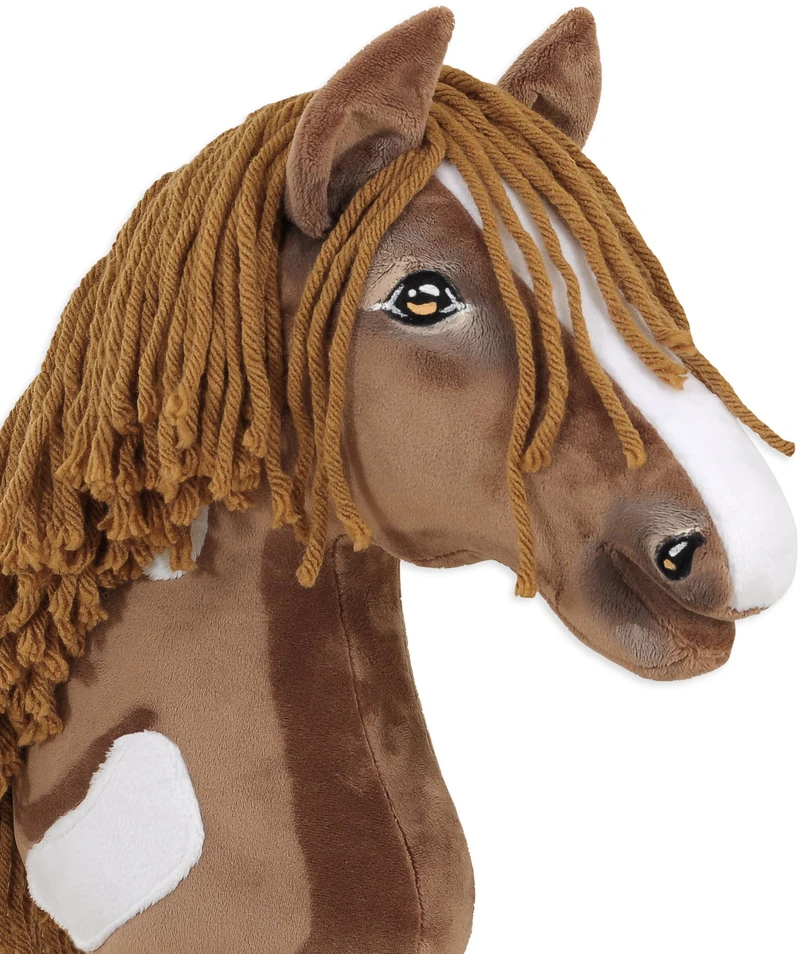 Super Hobby Horse Žaislinis arkliukas vaikams rudas su lazdele