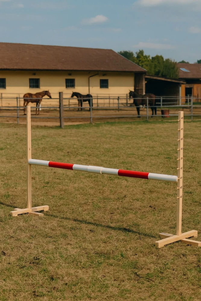 Super Hobby Horse hobby horse šuolių kartelė raudona 160 cm