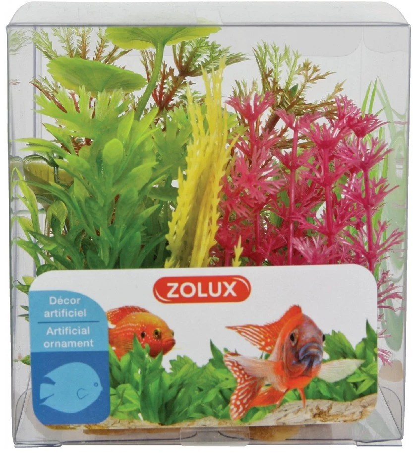 Zolux akvariumo augalų dekoracijų rinkinys, 6 vnt., natūralios formos