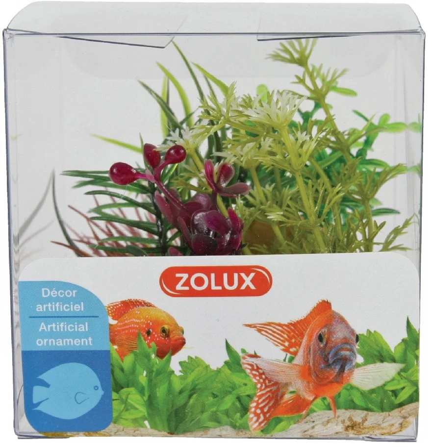 Zolux akvariumo augalų dekoracijų rinkinys, 4 vnt., natūralios formos