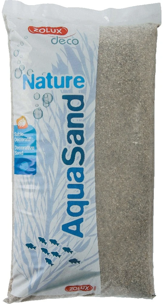 Zolux Aquasand natūralus vidutinio grūdo kvarcinis substratas akvariumui, 12 kg