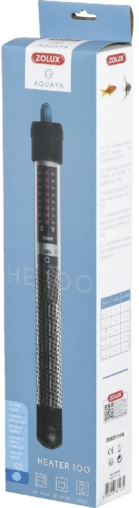 Zolux Aquaya akvariumo šildytuvas, 100 W, 50–100 l talpai