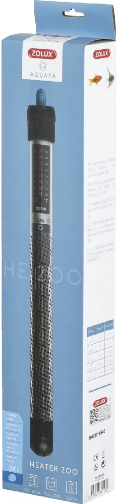 Zolux Aquaya akvariumo šildytuvas, 200 W, 100–200 l talpai