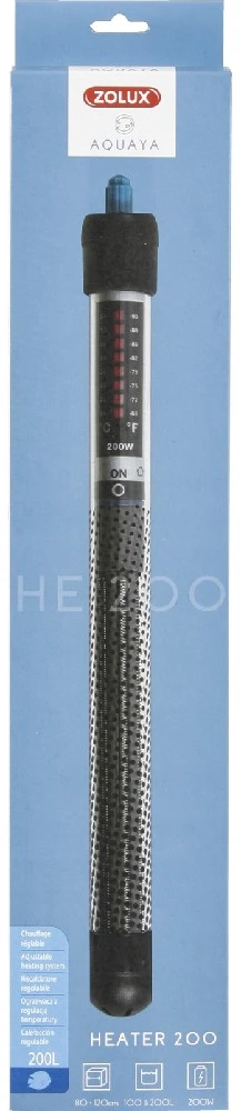 Zolux Aquaya akvariumo šildytuvas, 200 W, 100–200 l talpai