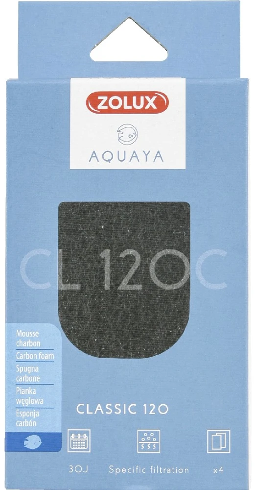 Zolux Aquaya anglies filtravimo įdėklas akvariumo vandens valymui Classic 120