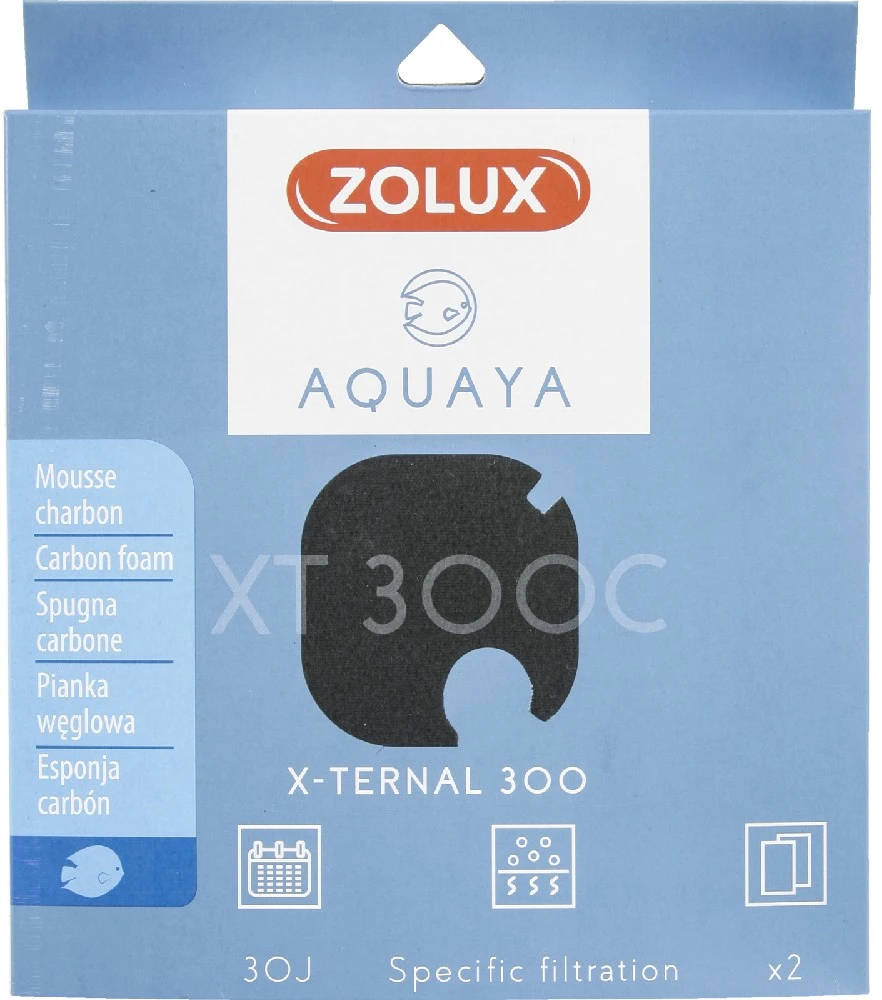 Zolux Aquaya anglies filtravimo įdėklas akvariumo vandens valymui, 300 ml