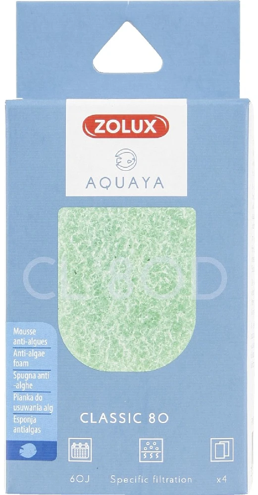 Zolux Aquaya fosfatų šalinimo filtrų įdėklas akvariumui Classic 80