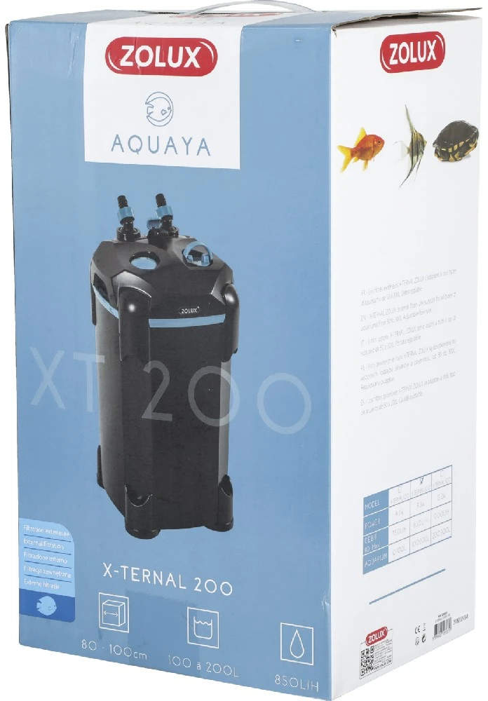 Zolux Aquaya išorinis akvariumo filtras iki 200 l, tylus veikimas