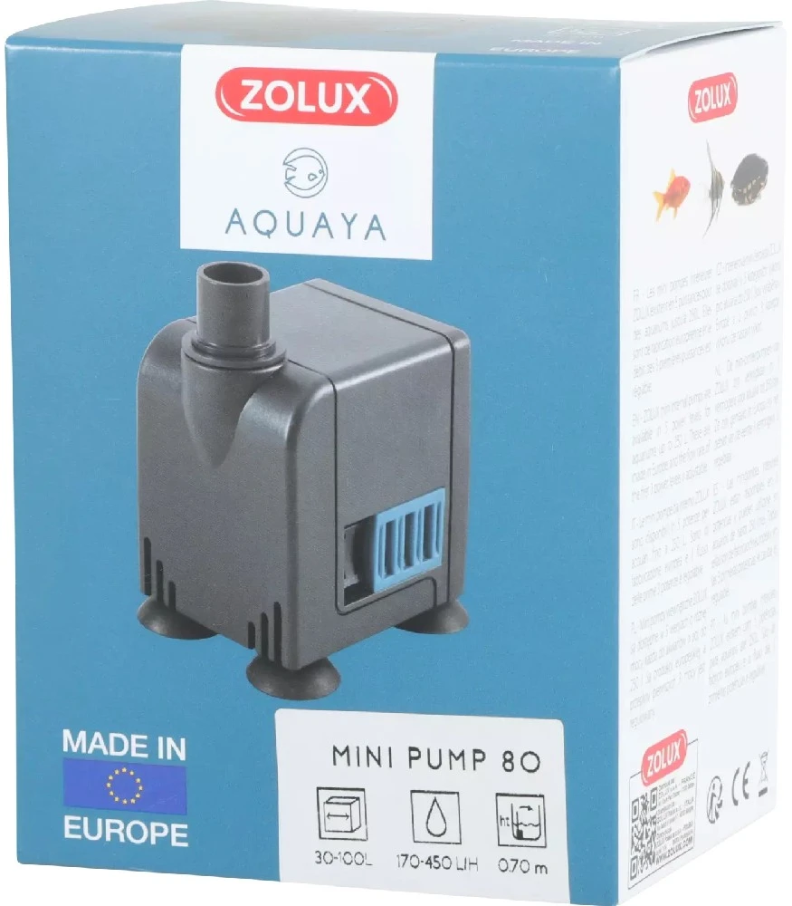 Zolux Aquaya mini akvariumo pompa, 80 l/h, 220–240 V, 50 Hz
