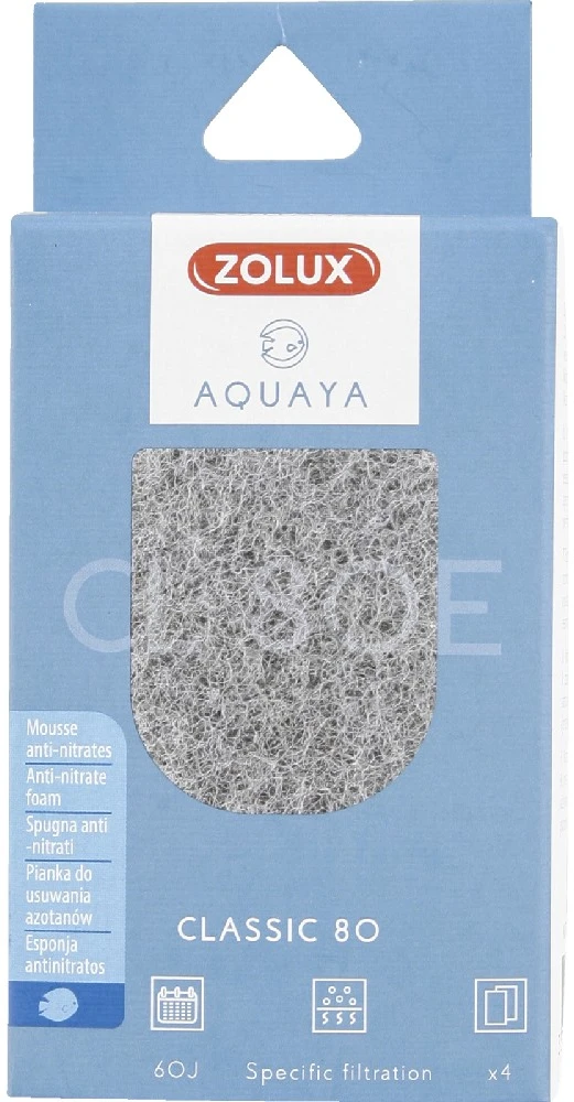 Zolux Aquaya nitrato filtravimo įdėklas akvariumo vandens kokybei gerinti Classic 80