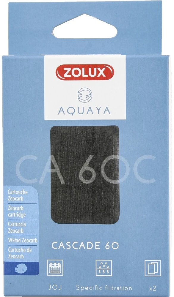 Zolux Aquaya Zeocarb Cascade 60 filtravimo įdėklas akvariumo vandens valymui