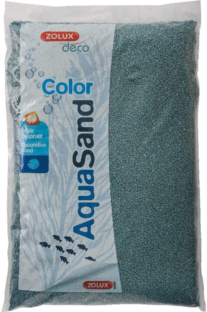 Zolux Dekoratyvinis akvariumo substratas su neoniniu mėlynu atspalviu, 5kg