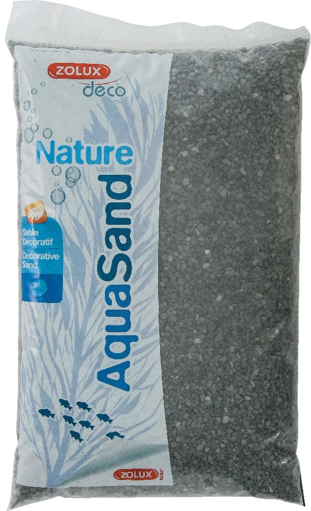 Zolux Natūralus akvariumo substratas su bazalto dalelėmis, 5kg, juodas