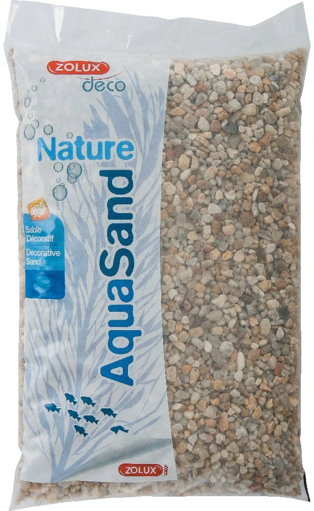Zolux Natūralus akvariumo substratas su kvarcinio smėlio, 5kg, geltonas