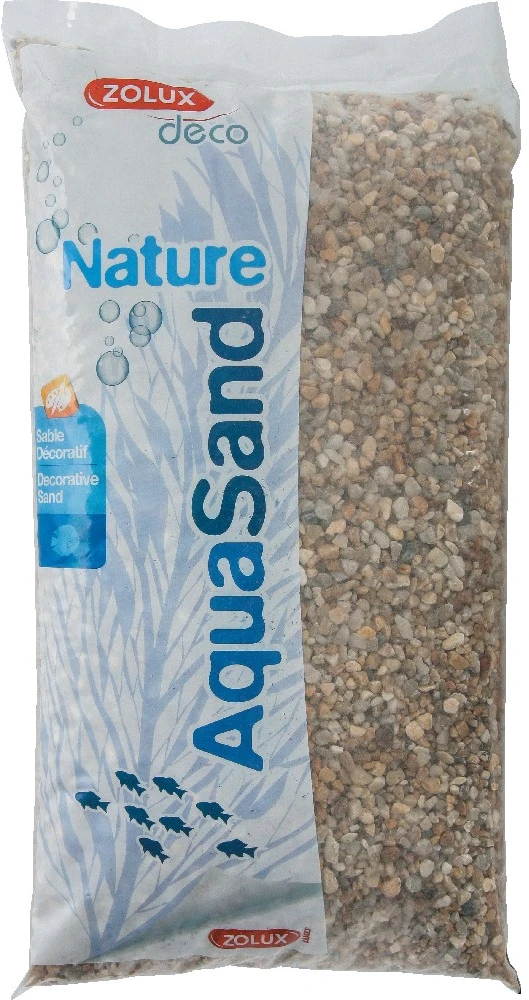 Zolux Natūralus grubiagrūdis kvarcinis substratas akvariumui, 12 kg
