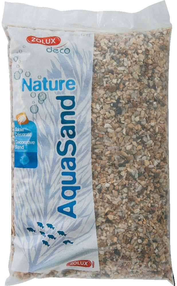 Zolux Natūralus grubiagrūdis kvarcinis substratas akvariumui, 5kg