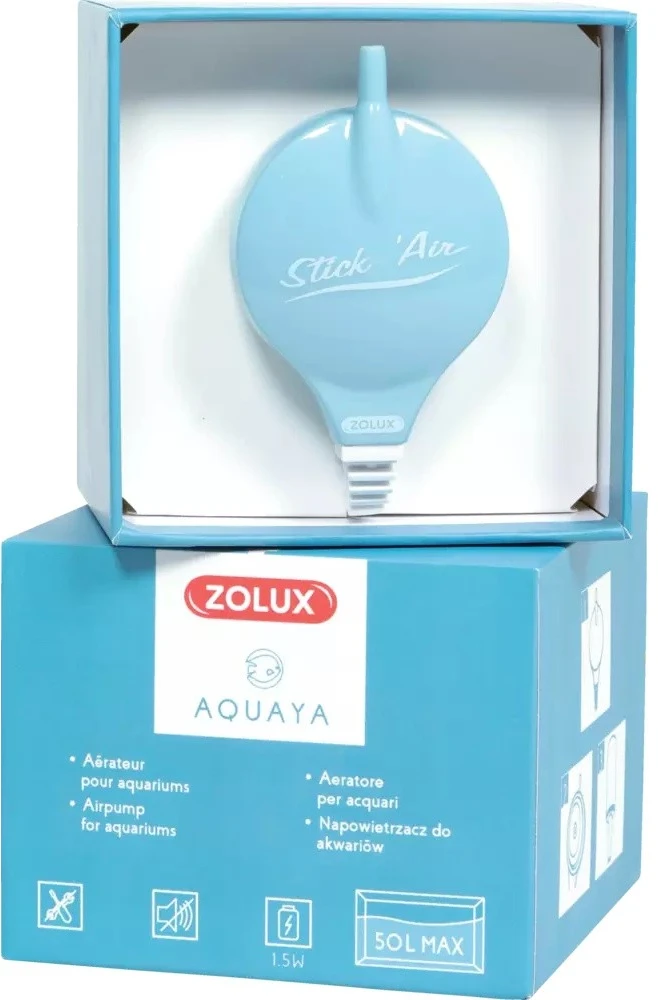 Zolux oro pompuoklis akvariumui EKAI StickAir, tylus veikimas, mėlynas