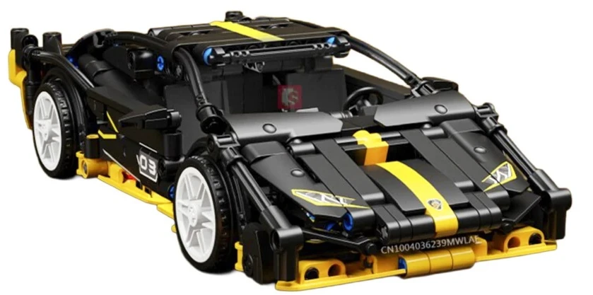 Konstruktorius Sportinis automobilis Juodas 589 el.