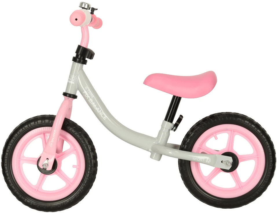 Balansinis dviratukas Trike Fix, Baltos su rožine spalvos