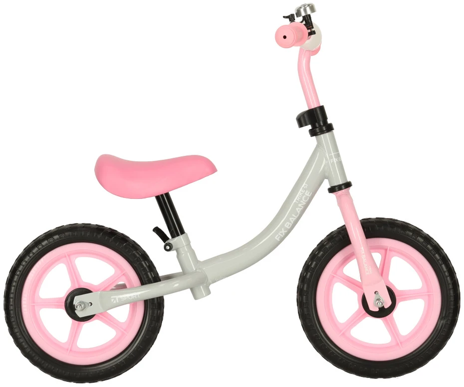 Balansinis dviratukas Trike Fix, Baltos su rožine spalvos
