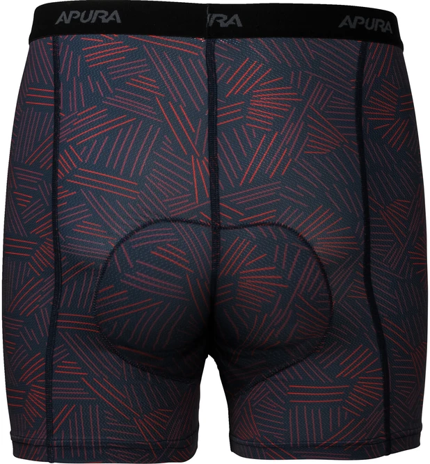 Apatiniai šortai Apura Baselayer Short Pro Comfort vyr. juoda/raudona