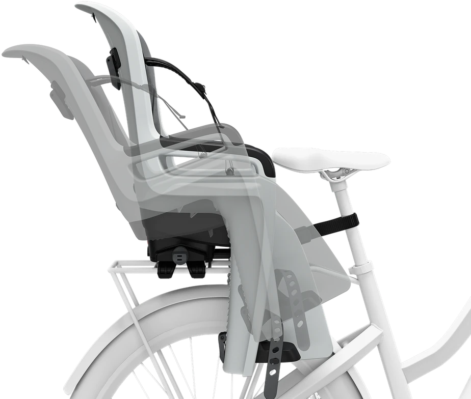 Dviračiui kėdutė Thule Ride Along 2 ant bagažinės pilka