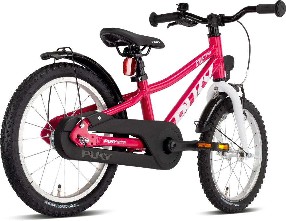 Dviratis PUKY CYKE 16-1 Alu berry-baltas