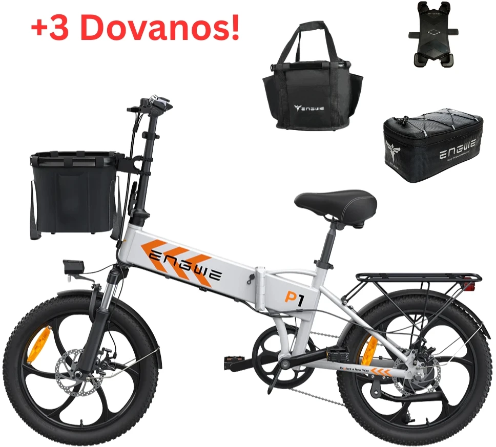 Dviratis 20" elektrinis Engwe P1 baltas