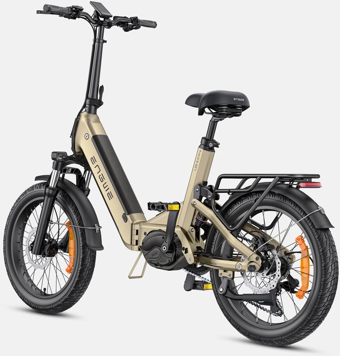 Dviratis 20 elektrinis sulankstomas Engwe L20 3.0 PRO 250w šampaninis