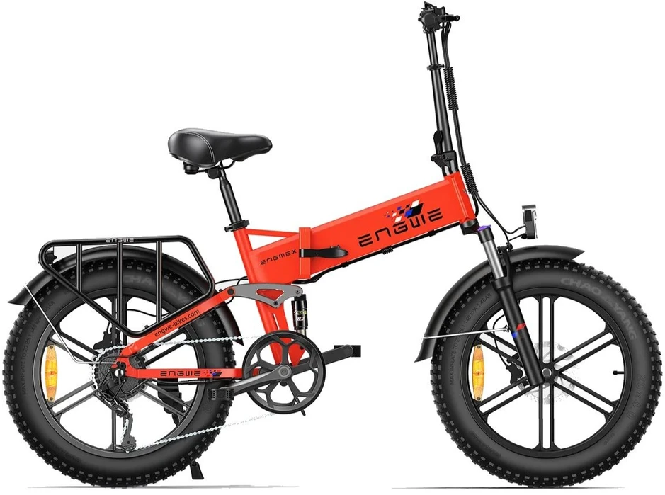 Dviratis 20" elektrinis Engwe Engine X raudonas