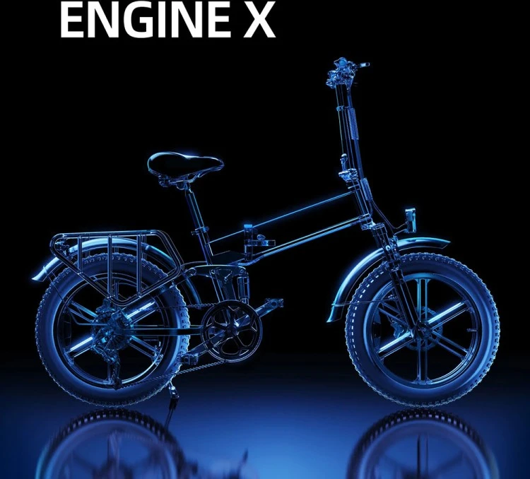Dviratis 20" elektrinis Engwe Engine X baltas