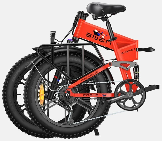 Dviratis 20" elektrinis Engwe Engine X raudonas