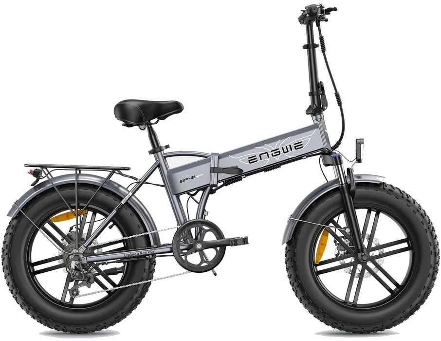 Dviratis 20" elektrinis Engwe EP-2 PRO pilkas (Nemokamas pristatymas)