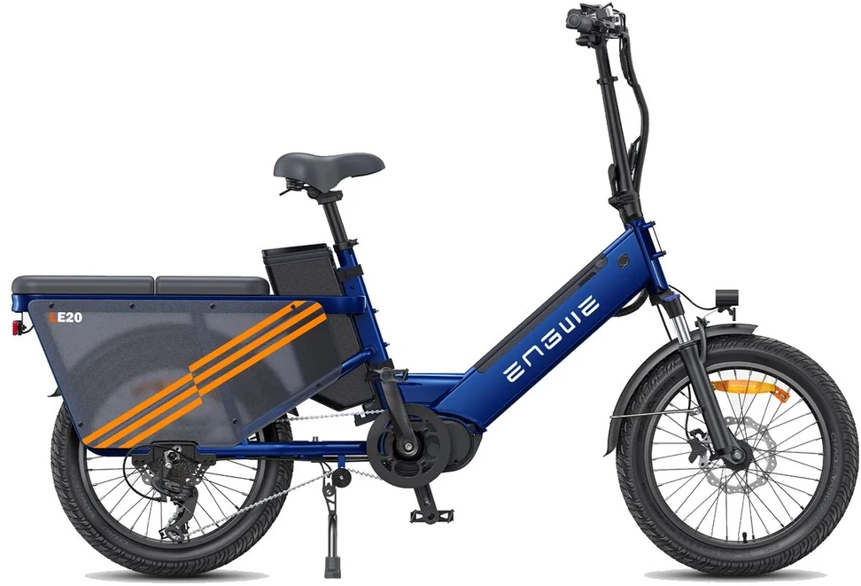 Dviratis 20" elektrinis Engwe LE20 mėlynas viena baterija