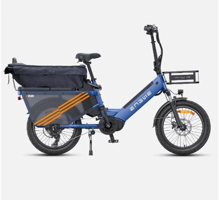 Dviratis 20" elektrinis Engwe LE20 mėlynas viena baterija
