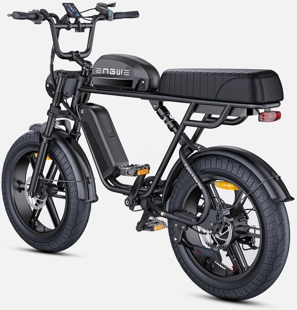 Dviratis 20" elektrinis Engwe M1 dviguba baterija juodas