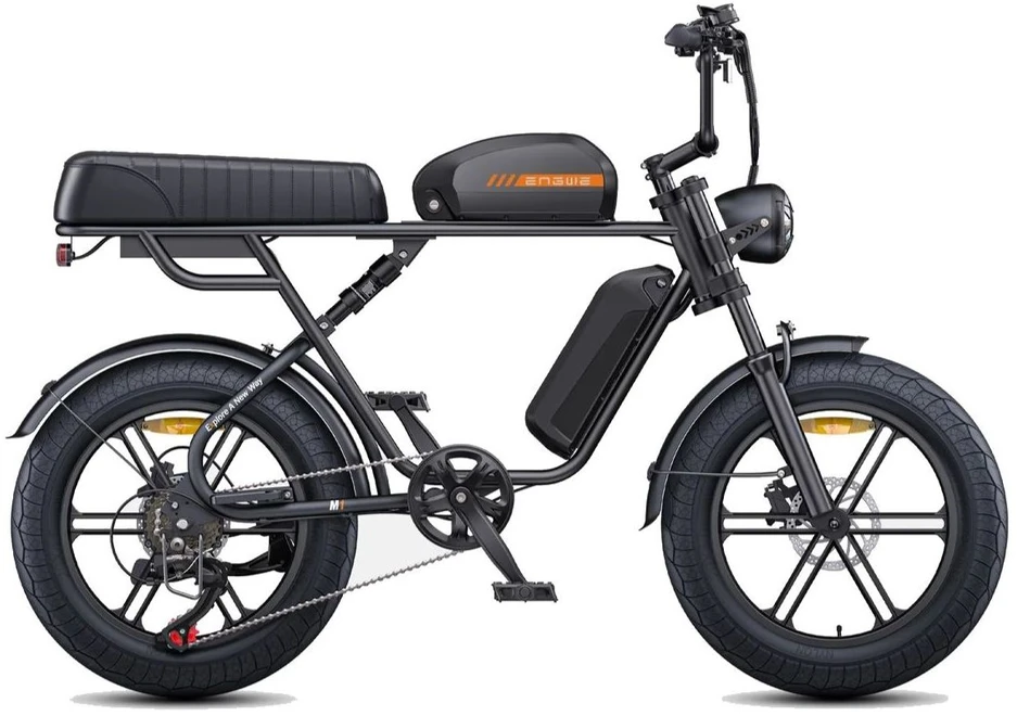 Dviratis 20" elektrinis Engwe M1 dviguba baterija juodas