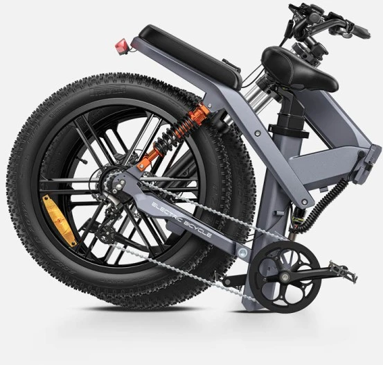 Dviratis 26" elektrinis Engwe X26 dviguba baterija juodas