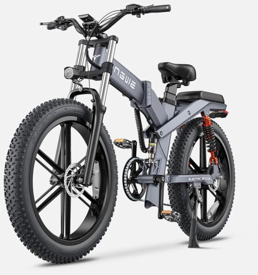 Dviratis 26" elektrinis Engwe X26 dviguba baterija pilkas