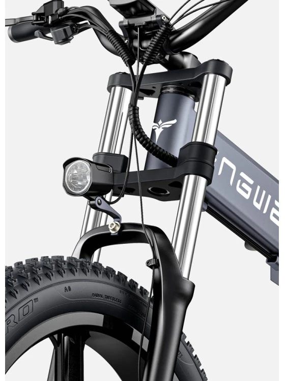 Dviratis 26" elektrinis Engwe X26 dviguba baterija pilkas