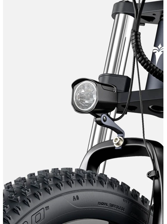 Dviratis 26" elektrinis Engwe X26 dviguba baterija pilkas
