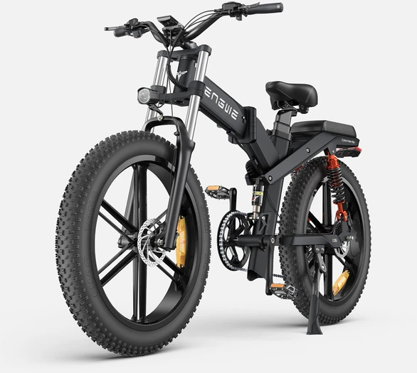 Dviratis 26" elektrinis Engwe X26 dviguba baterija juodas