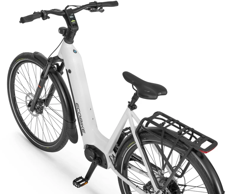 Dviratis 28" ECOBIKE LX300 36V 900 Wh 17" baltas